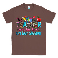 Chestnut this teacher wears her her on her sleeve Classic Tee - NancyCooperArtShop