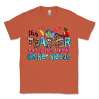 Copper this teacher wears her her on her sleeve Classic Tee - NancyCooperArtShop