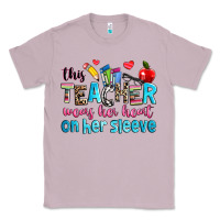 Lilac this teacher wears her her on her sleeve Classic Tee - NancyCooperArtShop
