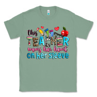 Sage this teacher wears her her on her sleeve Classic Tee - NancyCooperArtShop