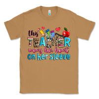 Toasted Coconut this teacher wears her her on her sleeve Classic Tee - NancyCooperArtShop