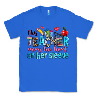 True Royal this teacher wears her her on her sleeve Classic Tee - NancyCooperArtShop