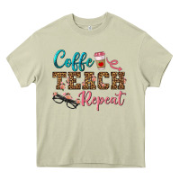 Mossy coffee teach repeat Heavy Core Tee - BundleAndBundleShop