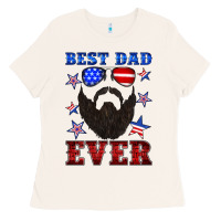 Bone best dad ever american flag Ladies Tee - Artiststas