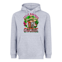 Heather Grey Feliz Navidad gnome Mexico Heavyweight Hoodie - HowdyJamesFarm