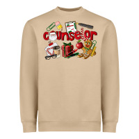 Mushroom Counselor Christmas Heavyweight Sweatshirt - LillyAllenDesigns