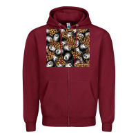 Burgundy pool with leopard tumbler tbs Zipper Hoodie - TumblerDesignByShophia