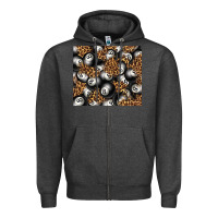 Charcoal Heather pool with leopard tumbler tbs Zipper Hoodie - TumblerDesignByShophia