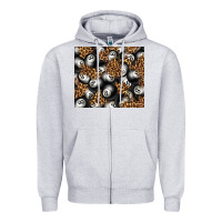 Heather Grey pool with leopard tumbler tbs Zipper Hoodie - TumblerDesignByShophia