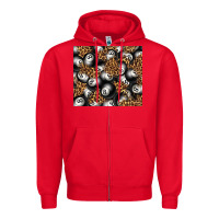 Red pool with leopard tumbler tbs Zipper Hoodie - TumblerDesignByShophia
