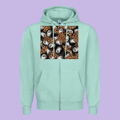 Pool With Leopard Tumbler Tbs Zipper Hoodie Designed By Tumblerdesignbyshophia