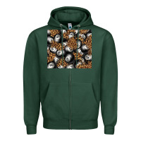 Sports Green pool with leopard tumbler tbs Zipper Hoodie - TumblerDesignByShophia