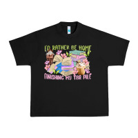 Black id rather be home finishing my tbr pile Urban Heavy Tee - MaliasSmallBusiness