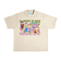 Sandshell id rather be home finishing my tbr pile Urban Heavy Tee - MaliasSmallBusiness