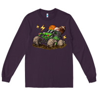 Plum monster truck sports Long Sleeve Tee - LillyAllenDesigns