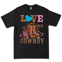 Black valentines day love my cowboy Premium Tee - AdoDesignShop