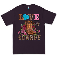 Plum valentines day love my cowboy Premium Tee - AdoDesignShop