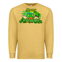 Antique Gold St. Patrick's Day gnomes Premium Sweatshirt - HowdyJamesFarm