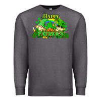 Charcoal Heather St. Patrick's Day gnomes Premium Sweatshirt - HowdyJamesFarm