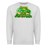 Dove Grey St. Patrick's Day gnomes Premium Sweatshirt - HowdyJamesFarm