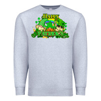 Heather Grey St. Patrick's Day gnomes Premium Sweatshirt - HowdyJamesFarm