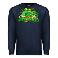 Navy St. Patrick's Day gnomes Premium Sweatshirt - HowdyJamesFarm