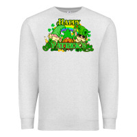Oatmeal Heather St. Patrick's Day gnomes Premium Sweatshirt - HowdyJamesFarm