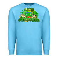 Ocean Blue St. Patrick's Day gnomes Premium Sweatshirt - HowdyJamesFarm
