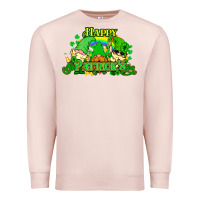Pale Pink St. Patrick's Day gnomes Premium Sweatshirt - HowdyJamesFarm