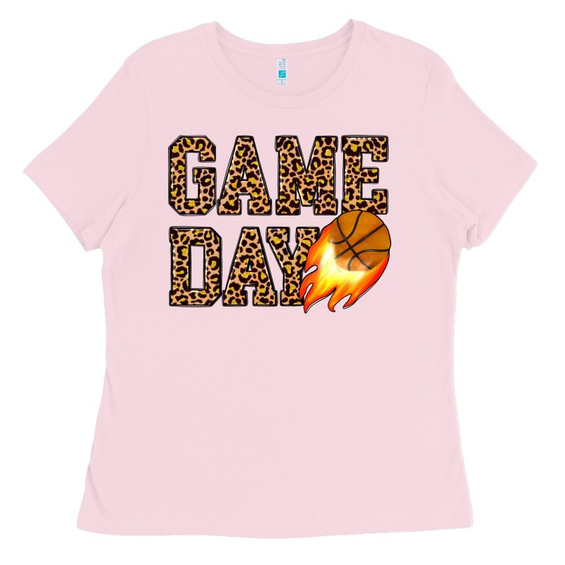 Game Day Basketball Ladies Tee by JahusDesignShop | Teevron