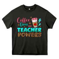 Asphalt coffee gives me teacher powers Heavy Core Tee - BundleAndBundleShop