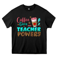 Black coffee gives me teacher powers Heavy Core Tee - BundleAndBundleShop