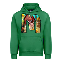 Emerald farm life alphabet lowercase letters m Urban Hoodie - BundleAndBundleShop
