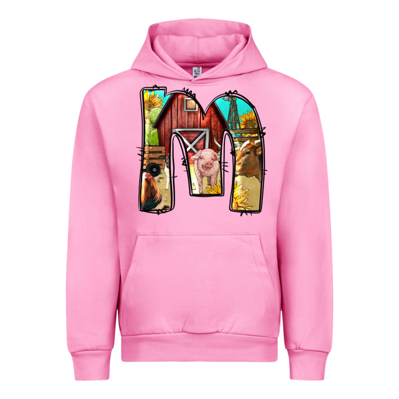 Farm Life Alphabet Lowercase Letters M Urban Hoodie by BundleAndBundleShop | Teevron
