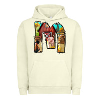 Pigment Pistachio farm life alphabet lowercase letters m Urban Hoodie - BundleAndBundleShop