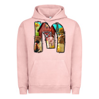 Pigment Salmon farm life alphabet lowercase letters m Urban Hoodie - BundleAndBundleShop