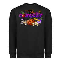 Black Counselor Halloween Heavyweight Sweatshirt - LillyAllenDesigns