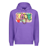 Purple love nursing leopard background Premium Hoodie - CowGirlArtShop