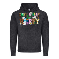 Vintage Black Don't worry be hoppy Vintage Hoodie - NancyCooperArtShop