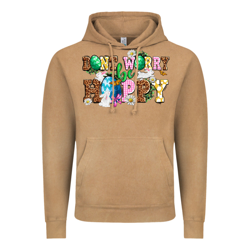 Don't Worry Be Hoppy Vintage Hoodie by NancyCooperArtShop | Teevron