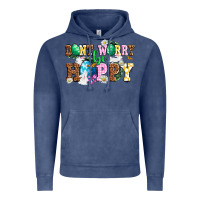 Vintage Denim Don't worry be hoppy Vintage Hoodie - NancyCooperArtShop