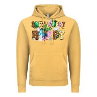 Vintage Mustard Don't worry be hoppy Vintage Hoodie - NancyCooperArtShop