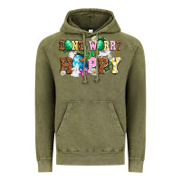 Vintage Olive Don't worry be hoppy Vintage Hoodie - NancyCooperArtShop