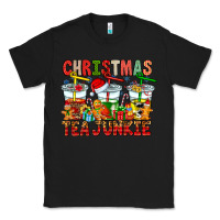 Black Christmas tea junkie Classic Tee - CowhideDigitalArt