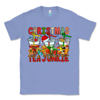 Colony Blue Christmas tea junkie Classic Tee - CowhideDigitalArt