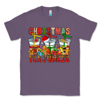 Lavender Christmas tea junkie Classic Tee - CowhideDigitalArt