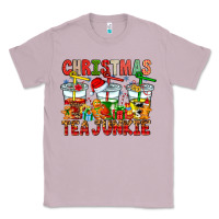 Lilac Christmas tea junkie Classic Tee - CowhideDigitalArt