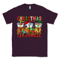Plum Christmas tea junkie Classic Tee - CowhideDigitalArt