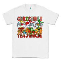 White Christmas tea junkie Classic Tee - CowhideDigitalArt