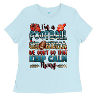 Baby Blue i'm a american football grandma we don't do that k Ladies Tee - Jasminsmagicworld